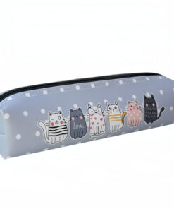 جامدادی مدل دانشجویی فانتزی طرح گربه خالدار کد love-1