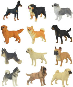 فیگور مدل سگ های اهلی طرح My Pet Dogs ارتفاع 8 سانتی متر کد DO955 مجموعه 12 عددی