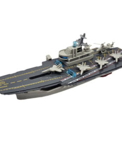 ناو هواپیمابر ناب سل مدل فلزی چراغدار موزیکال کد The Musical Lighted Aircraft Carrier به همراه 4 عدد هواپیما و یک عدد هلیکوپتر