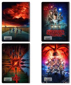 دفتر نقاشي 50 برگ کارنيکا طرح چیزهای عجیب Stranger Things کد 57293 مجموعه 4 عددی