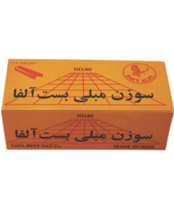 سوزن منگنه مبلی بست آلفا کد 10 سایز 80/14 بسته 3000 عددی