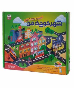 زیر انداز بازی انتشارات ماه کوچولو مدل شهر پارچه ای شهر کوچک من