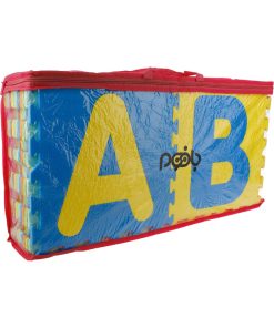 کفپوش تاتامی بافوم مدل حروفی لاتین سایز 33×33 سانتی متر مجموعه 28 عددی