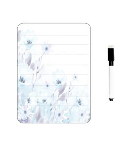 تخته وایت برد سمات مدل رو یخچالی کد 06 سایز 15×20 سانتی متر به همراه ماژیک