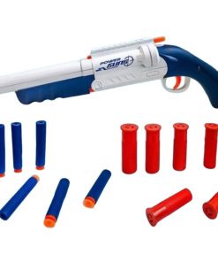 ست تفنگ بازی ناب سل مدل شاتگان دوربین دار پوکه پران تیر ابری کمرشکن کد SUPER GUN SOFT BULLET BT2026C مناسب برای نوجوانان سایز 42*15 سانتی متر