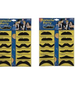 ست سیبیل نمایشی مدل Black Mustache بسته 24 عددی