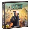 بازی فکری بردگیم استراتژی دونفره 7Wonders Duel با تاکتیک ساخت‌وساز، مزایده، سیستم سه شرط پیروزی، پیشرفت علمی و نظامی، شامل 66 کارت دوران، 12 کارت عجایب و دفترچه راهنما، مناسب بالای 10 سال